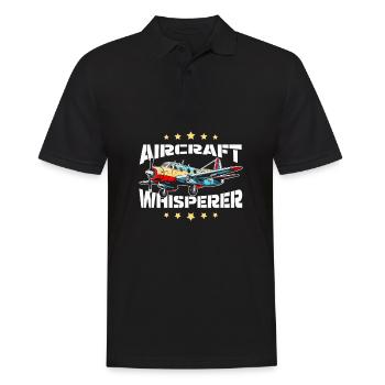 Flugzeug Mechaniker Cool - Männer Poloshirt - Schwarz - Vorne - Kai (181cm)