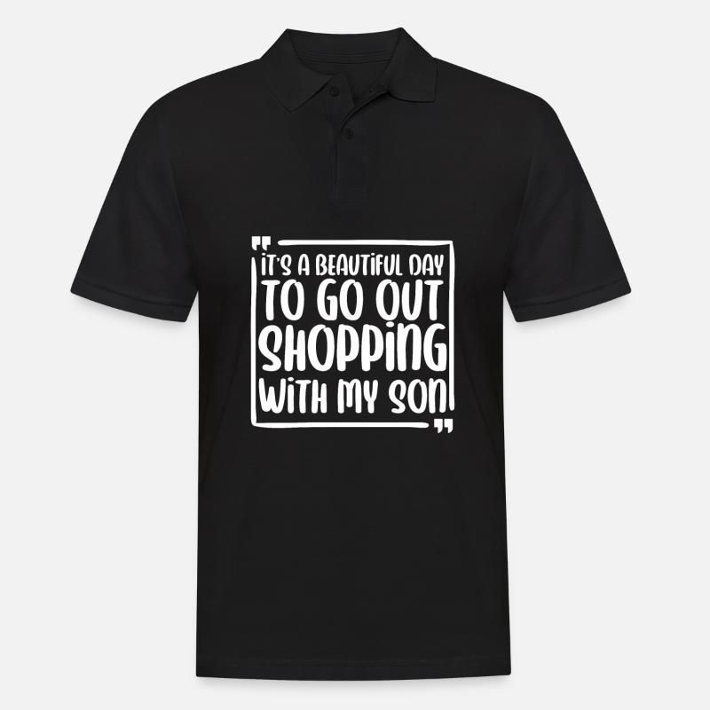 Mom Mutter Sohn - Männer Poloshirt - Schwarz