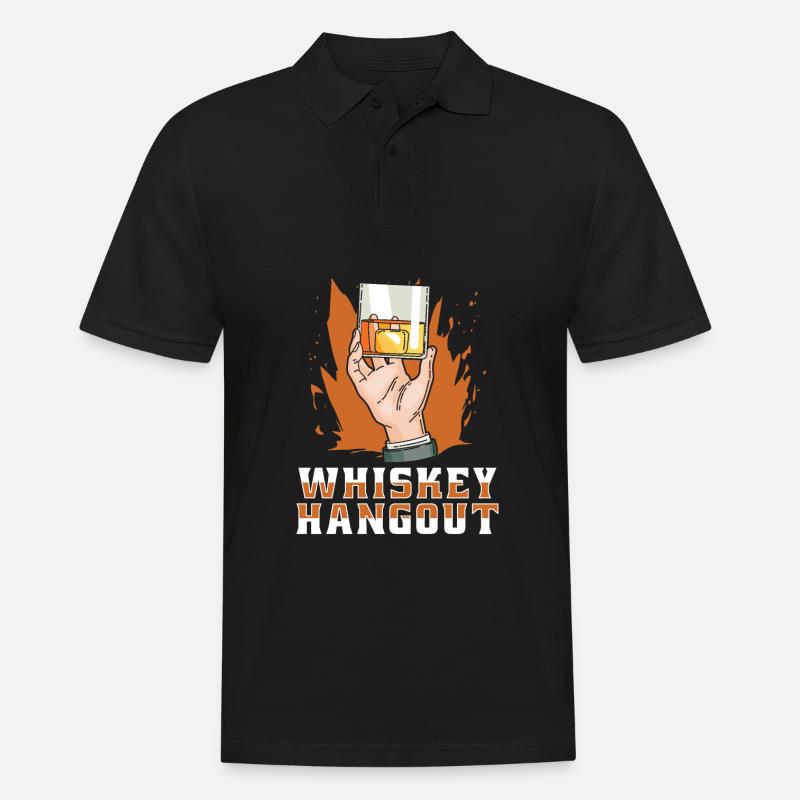 Whisky Whiskey Aushängen - Männer Poloshirt - Schwarz
