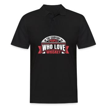 Whisky Whisky Amour - Polo Homme - noir - Devant - Kai (181cm)