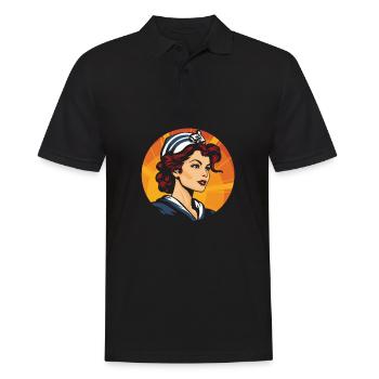 Voile Marin Voilier Voilier Femme - Polo Homme - noir - Devant - Kai (181cm)