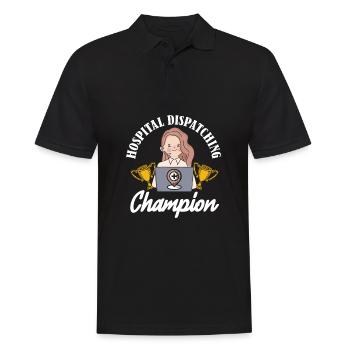 Champion du centre de contrôle des appels d’urgence - Polo Homme - noir - Devant - Kai (181cm)