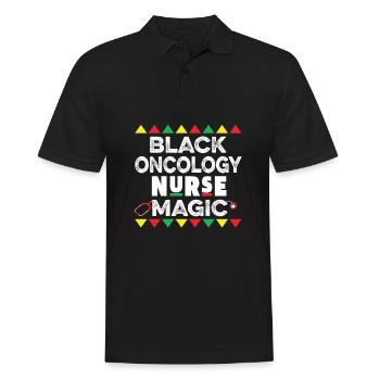 Magie infirmière - Polo Homme - noir - Devant - Kai (181cm)