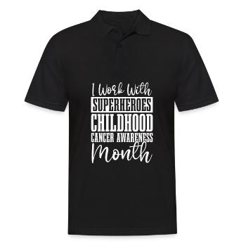 Krankenschwester Bewusstsein - Männer Poloshirt - Schwarz - Vorne - Kai (181cm)