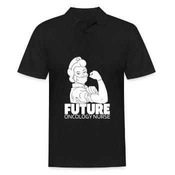 Krankenschwester Zukunft - Männer Poloshirt - Schwarz - Vorne - Kai (181cm)