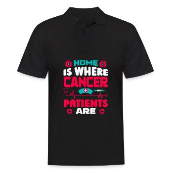 Krankenschwester Geduldig - Männer Poloshirt - Schwarz - Vorne - Kai (181cm)