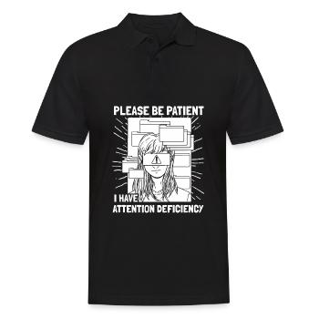 Psychologie Psychologue Patient - Polo Homme - noir - Devant - Kai (181cm)