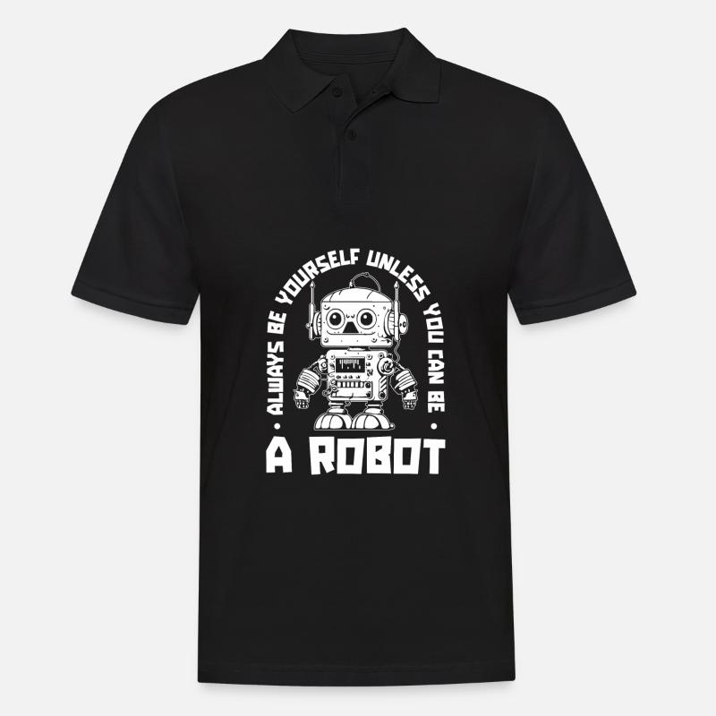 Robotik Ai Roboter - Männer Poloshirt - Schwarz