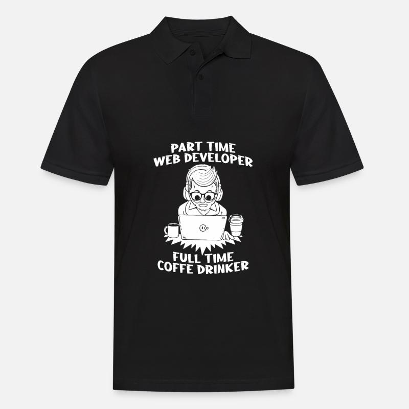 Web Developer Web Developer - Men's Polo Shirt - black