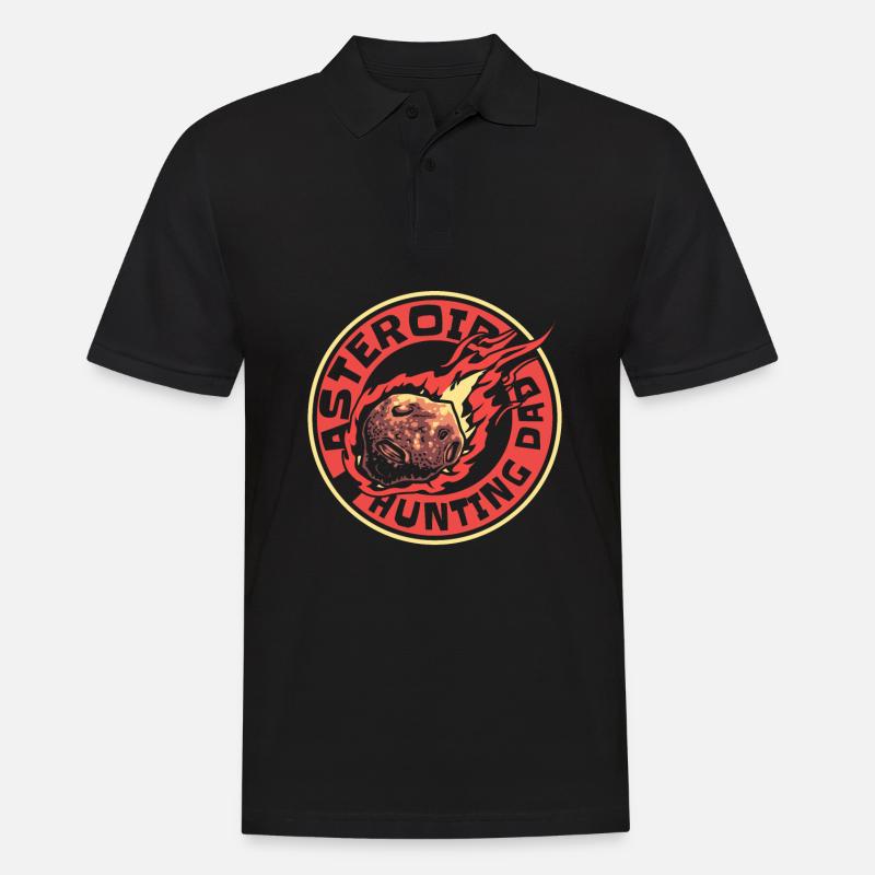 Dérivation astroïde de l’espace spatial - Polo Homme - noir