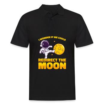 Détournement astroïde de l’espace et de la Lune - Polo Homme - noir - Devant - Kai (181cm)
