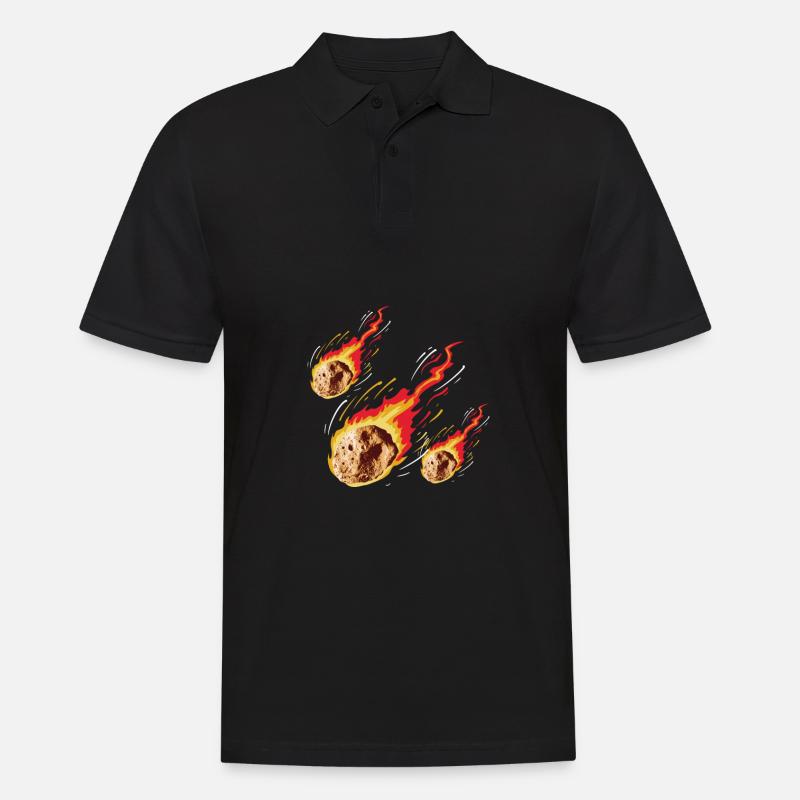 Space Space Astroid Diversion - Men's Polo Shirt - black