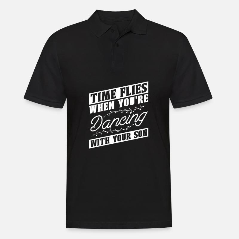 Mom Mutter Sohn Tanz Mutter - Männer Poloshirt - Schwarz