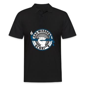 Rohrleitungsbauer - Männer Poloshirt - Schwarz - Vorne - Kai (181cm)