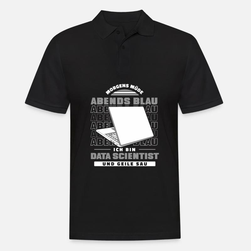 Data Science Data Analyst - Männer Poloshirt - Schwarz