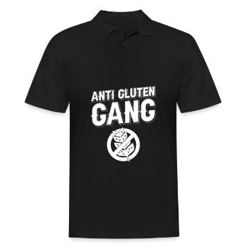 Drôle sans gluten - Polo Homme - noir - Devant - Kai (181cm)