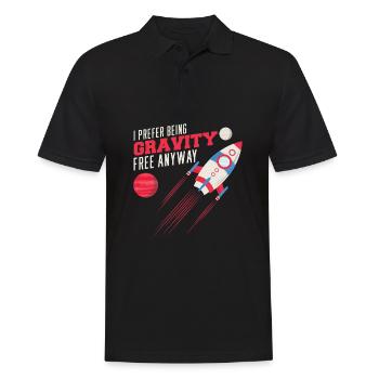 space, space, rocket, space colonization - Men's Polo Shirt - black - Front - Kai (181cm)