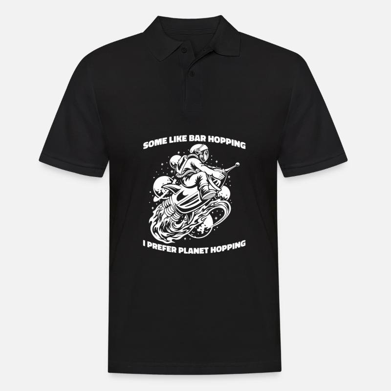 Espace Espace drôle Colonisation de l’espace - Polo Homme - noir