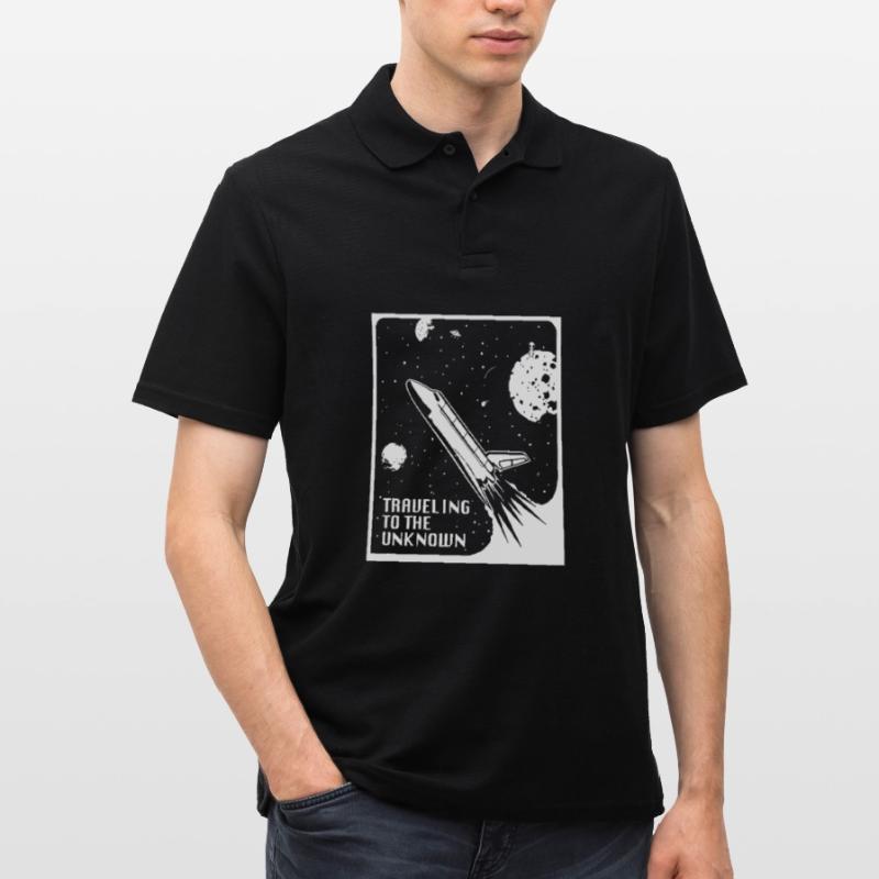 space, space, rocket, space colonization Men's Polo Shirt