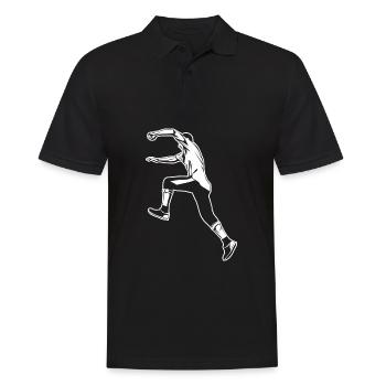 Le parkour - Polo Homme - noir - Devant - Kai (181cm)