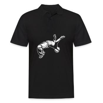Le parkour - Polo Homme - noir - Devant - Kai (181cm)