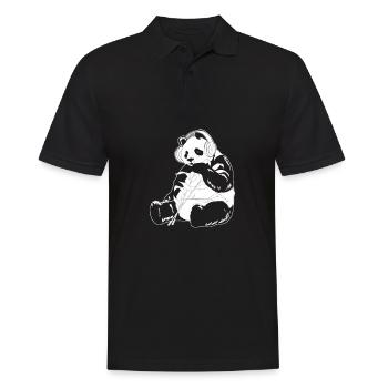 K Pop Kpop Korean Pop Panda - Männer Poloshirt - Schwarz - Vorne - Kai (181cm)