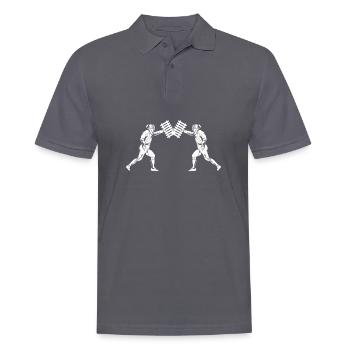 Fechten Fechter Zaun - Männer Poloshirt - Anthrazit - Vorne - Nico (186cm)