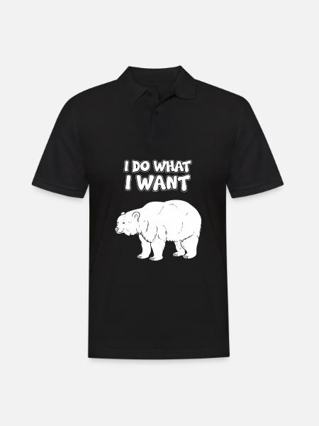 Je m’en fous - Polo Homme - noir