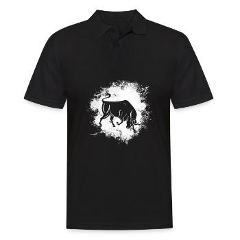 Signe du zodiaque Symbole Taureau - Polo Homme - noir - Devant - Kai (181cm)