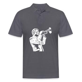 Fan Train Spielmannszug - Men's Polo Shirt - charcoal grey - Front - Nico (186cm)