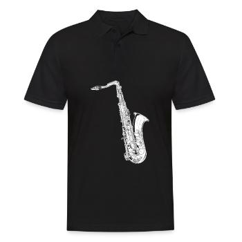 Fanfare de saxophone - Polo Homme - noir - Devant - Kai (181cm)