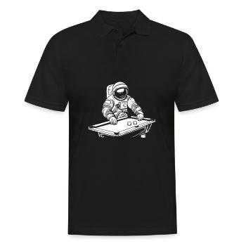 Billiards - Men's Polo Shirt - black - Front - Kai (181cm)