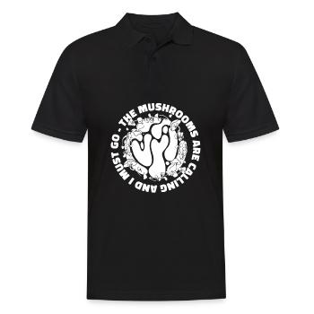 Mushroom Picker Mushrooms - Men's Polo Shirt - black - Front - Kai (181cm)