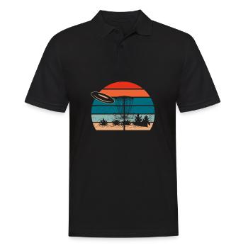 Frisbee Golf Disc Golf - Männer Poloshirt - Schwarz - Vorne - Kai (181cm)