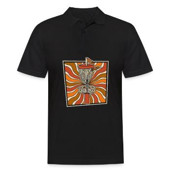Frisbee Golf Disc Golf - Männer Poloshirt - Schwarz - Vorne - Kai (181cm)