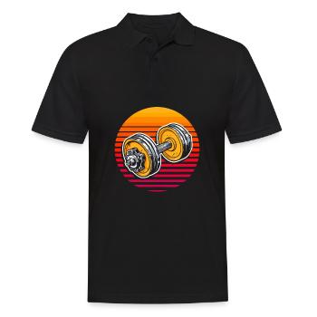 Fitness - Men's Polo Shirt - black - Front - Kai (181cm)