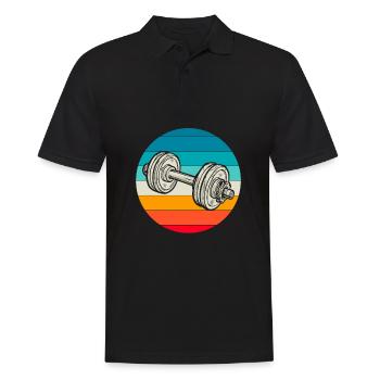 Fitness - Men's Polo Shirt - black - Front - Kai (181cm)