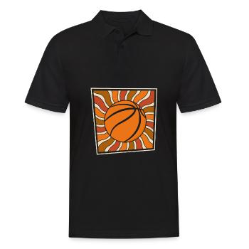 Basketball Basketballer - Männer Poloshirt - Schwarz - Vorne - Kai (181cm)
