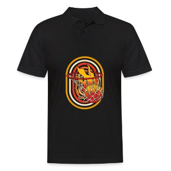 Joueur de basket-ball - Polo Homme - noir - Devant - Kai (181cm)