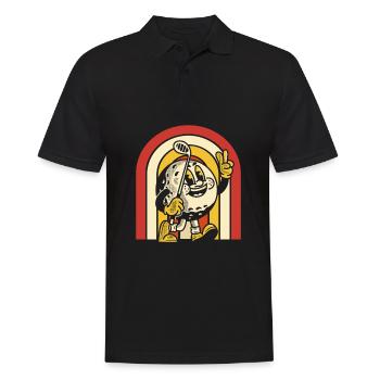 Golf Golfer Golfen - Männer Poloshirt - Schwarz - Vorne - Kai (181cm)