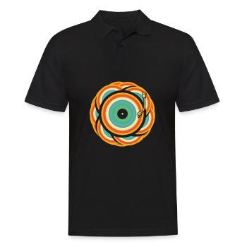 Collectionneur de disques vinyles - Polo Homme - noir - Devant - Kai (181cm)