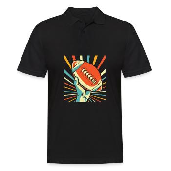Football américain - Polo Homme - noir - Devant - Kai (181cm)