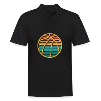Basketball Basketballer - Männer Poloshirt - Schwarz - Vorne - Kai (181cm)