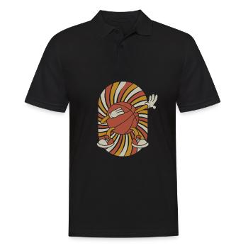 Basketball Basketballer - Männer Poloshirt - Schwarz - Vorne - Kai (181cm)