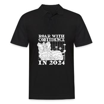 Jahr Des Drachen 2024 - Männer Poloshirt - Schwarz - Vorne - Kai (181cm)