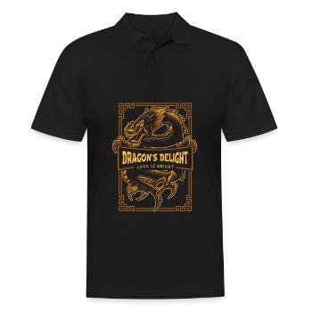 Jahr Des Drachen 2024 - Männer Poloshirt - Schwarz - Vorne - Kai (181cm)