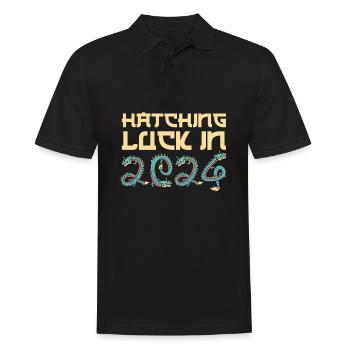 Jahr Des Drachen 2024 - Männer Poloshirt - Schwarz - Vorne - Kai (181cm)