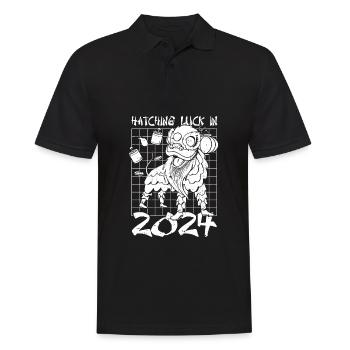 Jahr Des Drachen 2024 - Männer Poloshirt - Schwarz - Vorne - Kai (181cm)