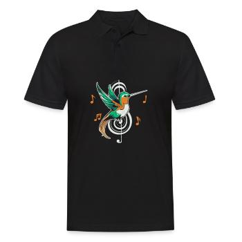 Note de musique Colibri - Polo Homme - noir - Devant - Kai (181cm)