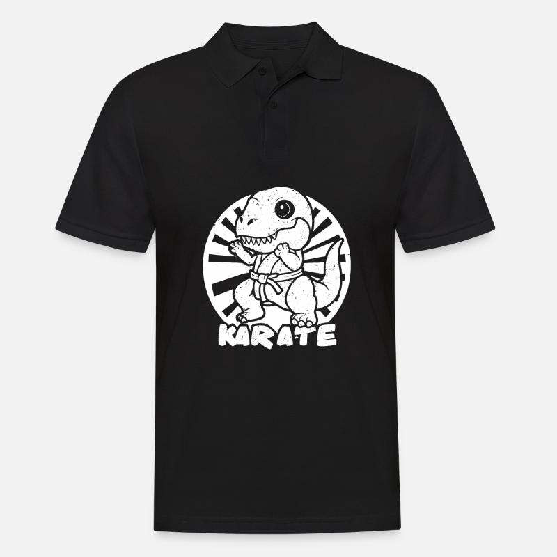 Karate - Männer Poloshirt - Schwarz